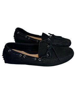 Cole Haan Black Suede Moccasin Driving Loafers